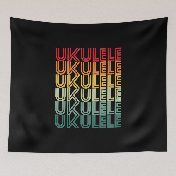 Item preview, Ukulele vintage colors designed and sold by NerdnGeekshop.
