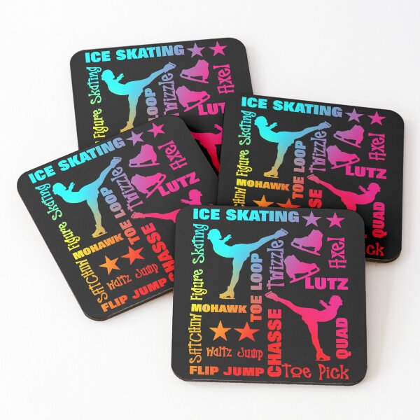Item preview, Ice Skating Theme Rainbow Typography Fun Graphic designed and sold by MarcKira.
