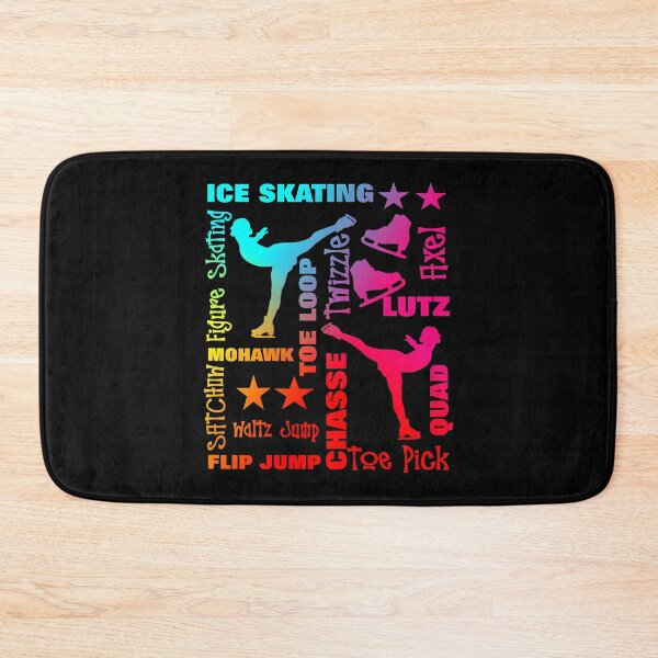 Item preview, Ice Skating Theme Rainbow Typography Fun Graphic designed and sold by MarcKira.