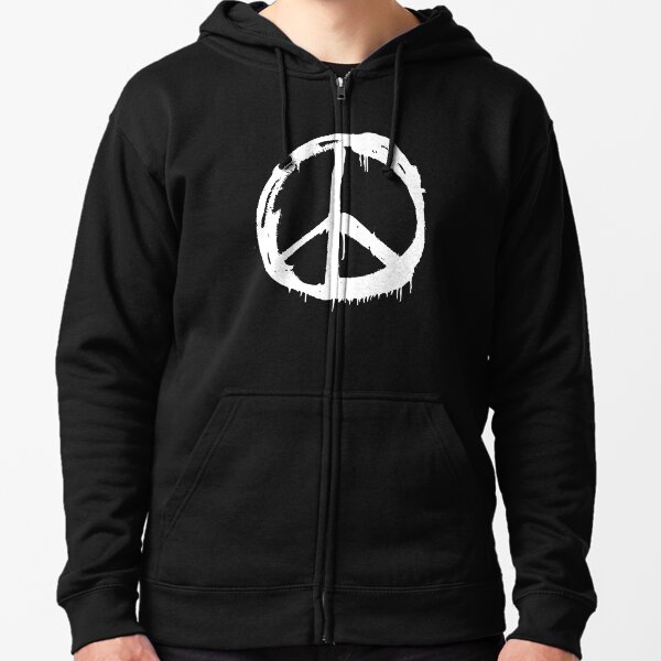 Oversized Sweatshirt  Peace Sign - Seedling & Co.