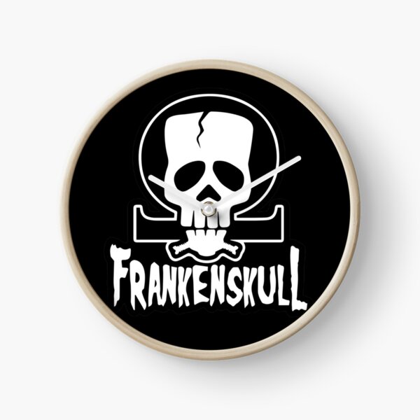 FrankenSkull Ohm Logo Small Clock