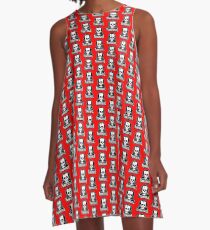 FrankenSkull Ohm Logo Small A-Line Dress