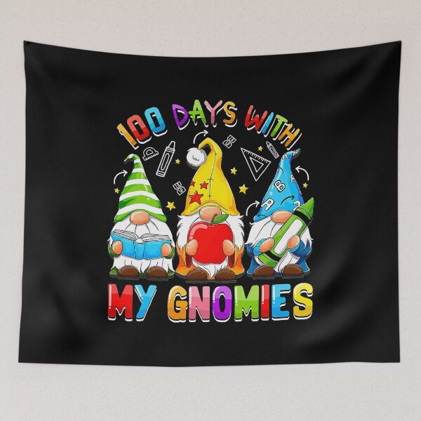 Item preview, Happy 100th Day Of School With My Gnomes Virtual Teachers designed and sold by Sara-Quinn.