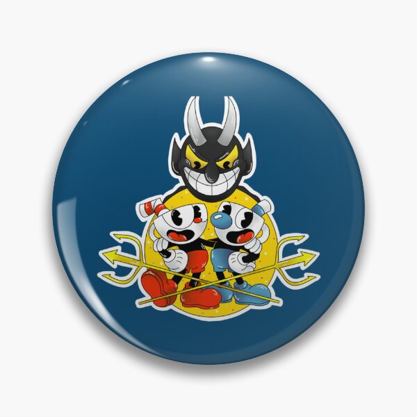 Item preview, Cuphead and Mugman with the Devil   designed and sold by inthetruthnetz.