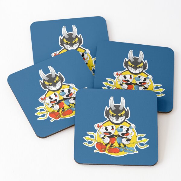 Item preview, Cuphead and Mugman with the Devil   designed and sold by inthetruthnetz.