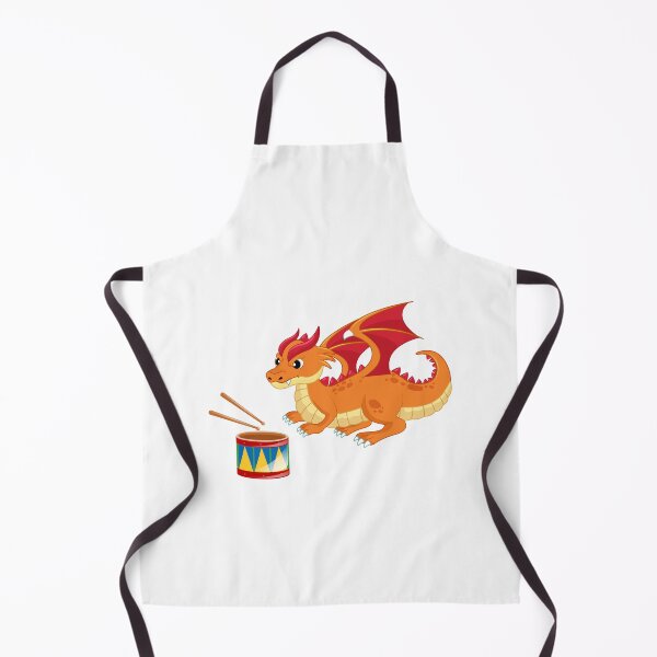Item preview, Dragon Playing Drum ,Funny Good Dragon Drum Lovers Orange Design designed and sold by pedrored369.