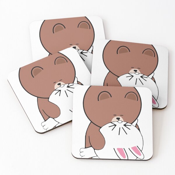 Item preview, Cute brown bear cony bunny rabbit the kiss Classic . designed and sold by CameronBrewer1.