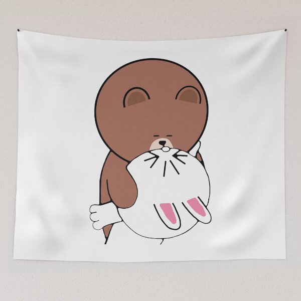 Item preview, Cute brown bear cony bunny rabbit the kiss Classic . designed and sold by CameronBrewer1.