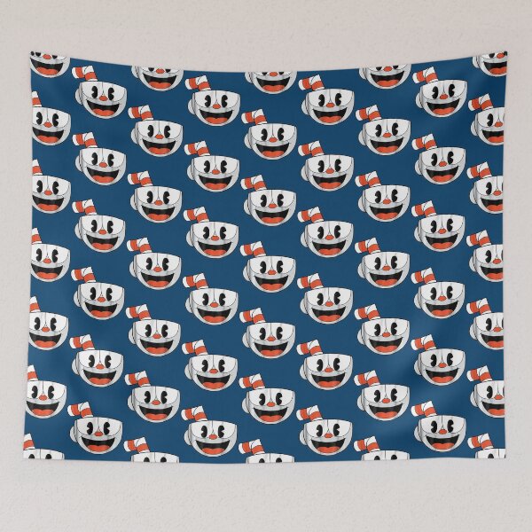 Aperçu de l'œuvre Graphique de jeu vidéo avec un grand visage souriant de Cuphead créée et vendue par inthetruthnetz.