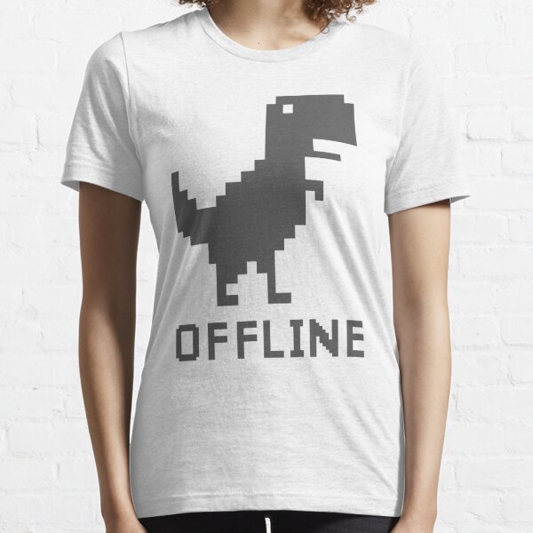 Camiseta Camisa Google Chrome Offline Jogo Dinossauro