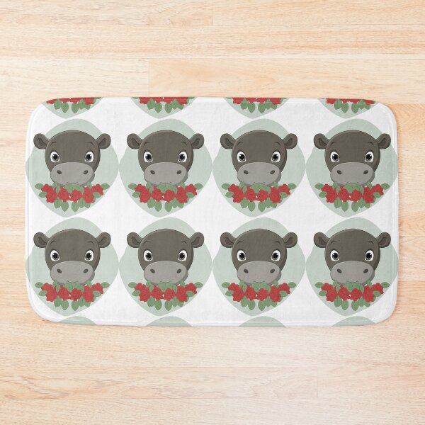 Item preview, Cute Hippo Head cartoon. designed and sold by Kanchan1987.