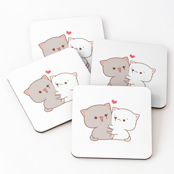 Item preview, cute cats- peach and goma Throw Pillow Essential . designed and sold by CameronBrewer1.