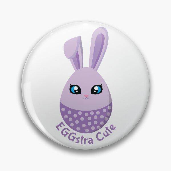 Item preview, Funny EGGstra Cute Purple Easter Egg Bunny designed and sold by dass-art.