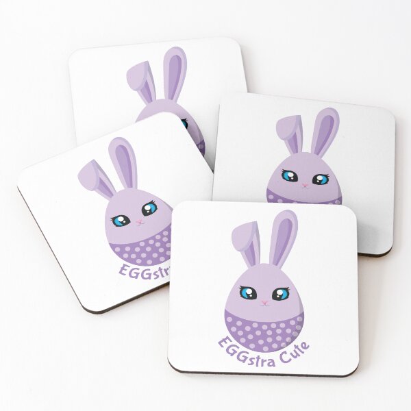 Item preview, Funny EGGstra Cute Purple Easter Egg Bunny designed and sold by dass-art.
