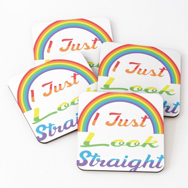 Item preview, I Just Look Straight   - Gay Pride designed and sold by MauveMoves.