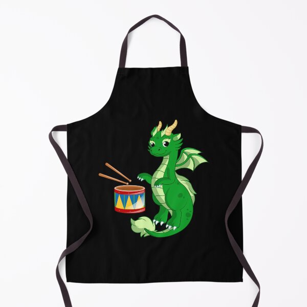 Item preview, Dragon Playing Drum ,Funny Good Dragon Drum Lovers Green Design designed and sold by pedrored369.