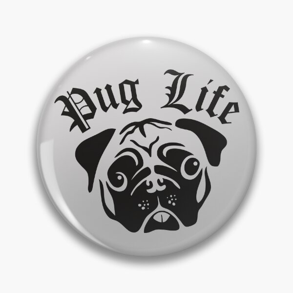 Item preview, Gráfico Pug Dog Pug Life (como Thug Life) designed and sold by peterpaz.
