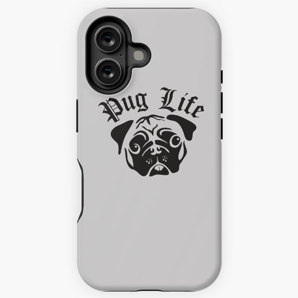 Vista previa del artículo con la obra «Gráfico Pug Dog Pug Life (como Thug Life)», diseñado y vendido por peterpaz.