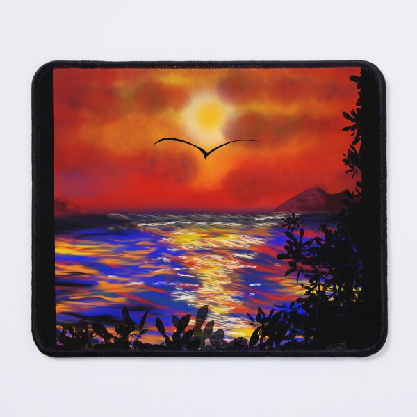 Item preview, sunset landscape designed and sold by Vivinedrawsells.