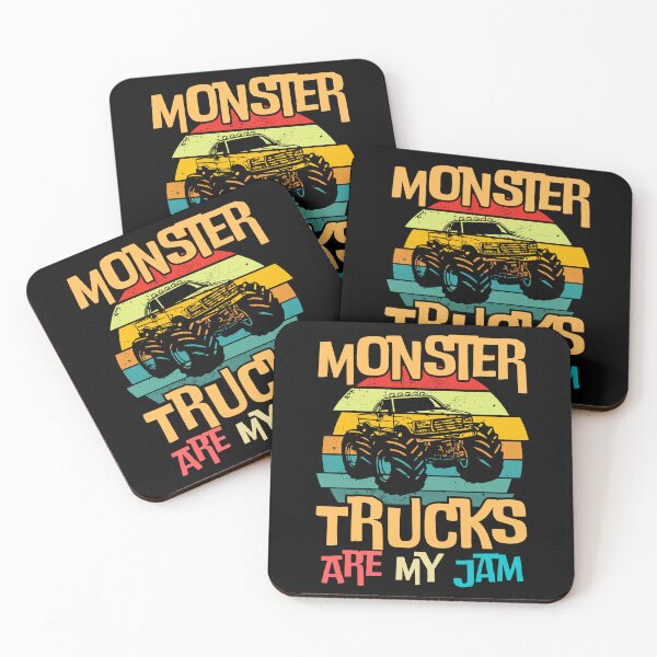 Item preview, Monster Trucks Are My Jam - Retro Vintage Sunset Monster Truck designed and sold by ohmier.