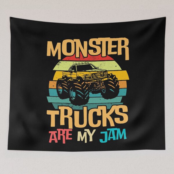 Item preview, Monster Trucks Are My Jam - Retro Vintage Sunset Monster Truck designed and sold by ohmier.