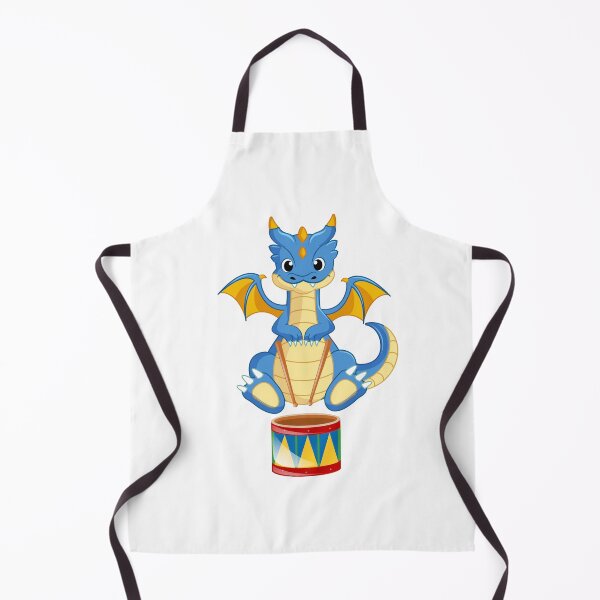 Item preview, Dragon Playing Drum ,Funny Good Dragon Drum Lovers Blue Design designed and sold by pedrored369.