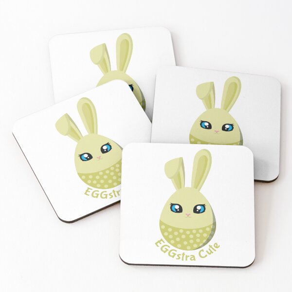 Item preview, Funny EGGstra Cute Yellow Easter Egg Bunny designed and sold by dass-art.