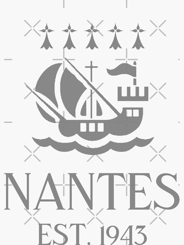 Stickers FC Nantes – Autocollants Football – Club Français – Multicolore