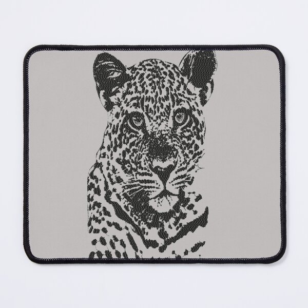 Item preview, Machine embroidery, Monochrome Embroidered Tiger, Stitch crafting, unique embroidered art designed and sold by RudolphBarnard.