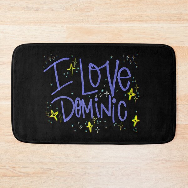 Item preview, I LOVE DOMINIC NAME PURPLE designed and sold by GIVENGRACE.ART.