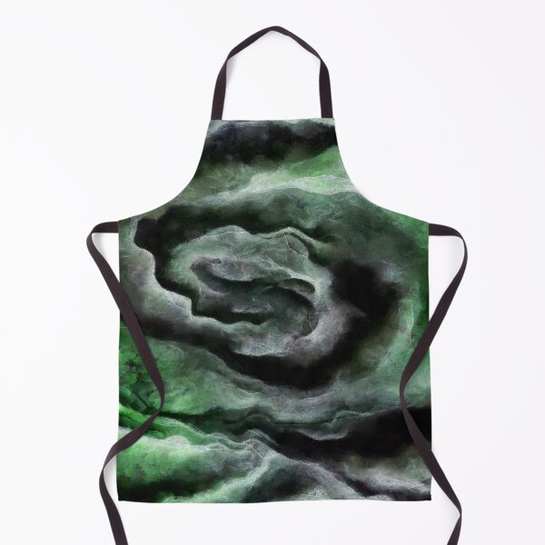 Item preview, Tumultuous Tempest Grey And Green Abstract Art designed and sold by taiche.