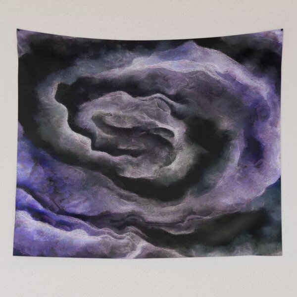 Item preview, Tumultuous Tempest Ink Blue And Grey Abstract Art designed and sold by taiche.