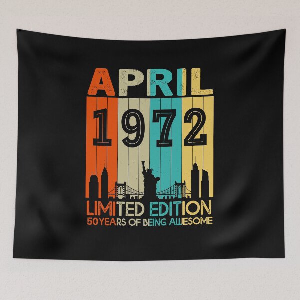 Item preview, April 1972 Limited Edition 50 Years Of Being Awesome designed and sold by AraJordeStore.
