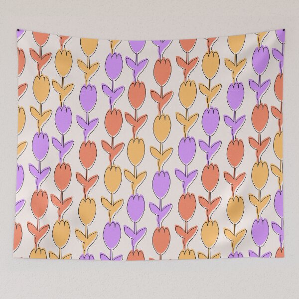 Item preview, Abstract Tulips in Bloom Pattern designed and sold by nouveaudecor.
