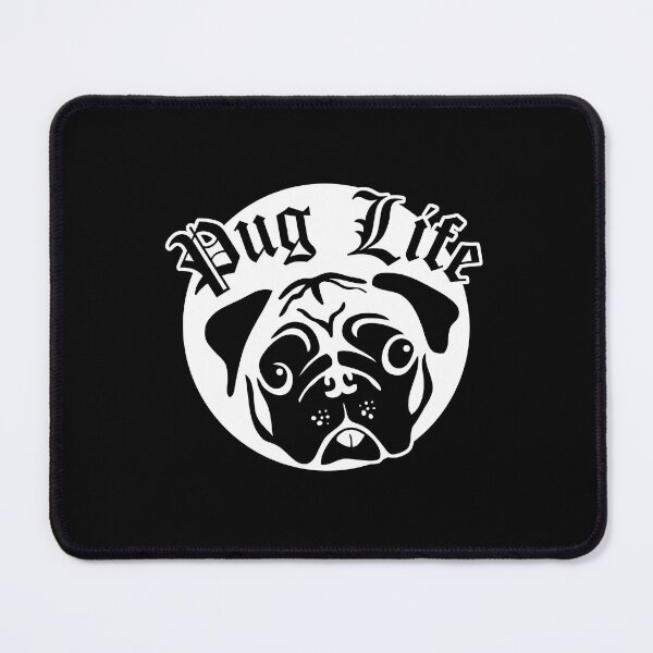 Item preview, Pug Dog y Pug Life (Like Thug Life) gráfico blanco designed and sold by peterpaz.