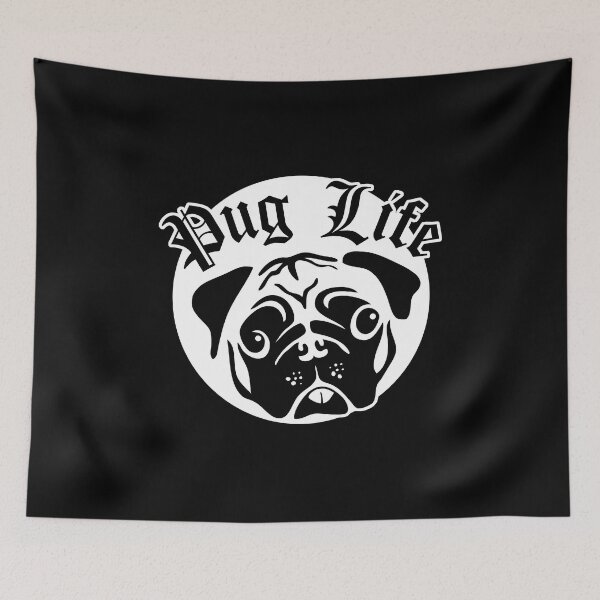 Item preview, Pug Dog and Pug Life  (Like Thug Life) white graphic designed and sold by peterpaz.