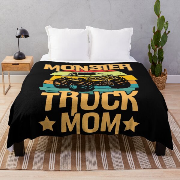 Item preview, Monster Truck Mom - Retro Vintage Sunset Monster Trucks Family designed and sold by ohmier.