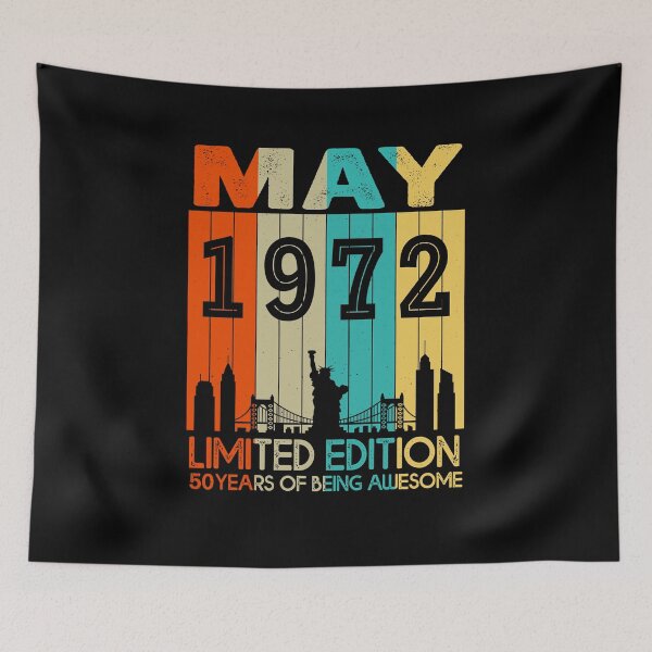 Item preview, May 1972 Limited Edition 50 Years Of Being Awesome designed and sold by AraJordeStore.