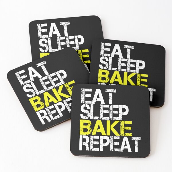 Item preview, Eat Sleep Bake Repeat, Grunge  designed and sold by ACC .