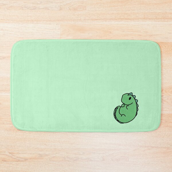 Aperçu de l'œuvre Dinosaure vert avec un fond vert pâle créée et vendue par SerenaVisualArt.
