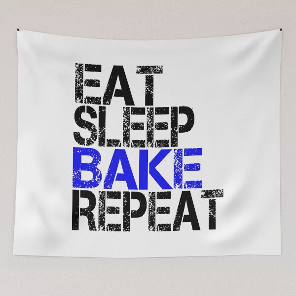 Item preview, Eat Sleep Bake Repeat, Grunge  designed and sold by ACC .