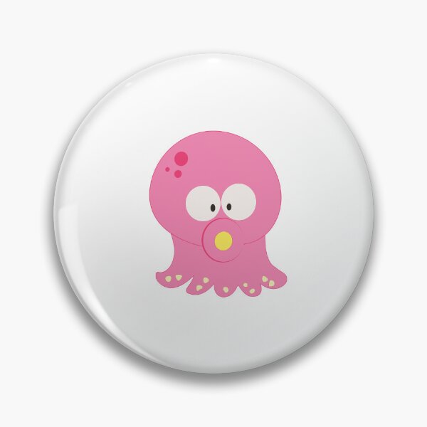 Artikelvorschau, Zeichentrickfigur Pink Squid, Funny Squid Pink, Cute Squid Pink entworfen und verkauft von stamppiyathat.