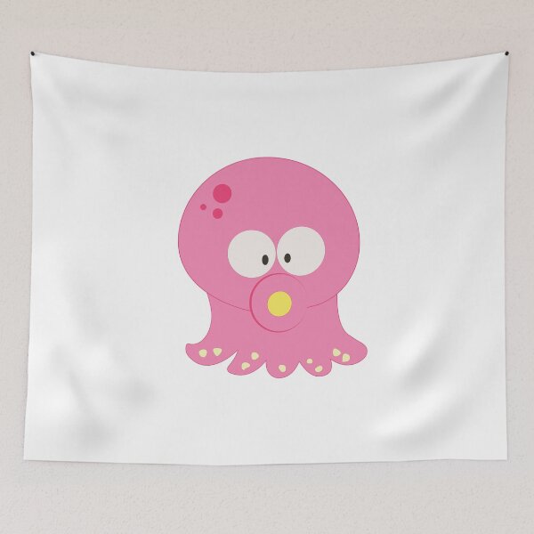 Item preview, Cartoon Character Pink Squid, Funny Squid Pink , Cute Squid Pink designed and sold by stamppiyathat.