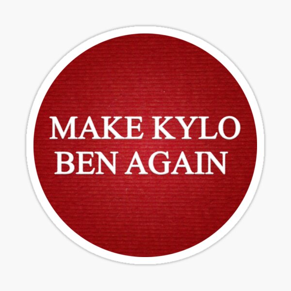 Vista previa del artículo con la obra «Hacer Kylo Ben otra vez», diseñado y vendido por DwightBynumJr.