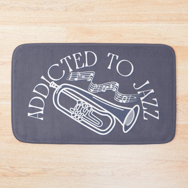 Item preview, Addicted To Jazz, Cool Blue Trumpet Jazz Design For Jazz Lovers designed and sold by TrulyEpoque.