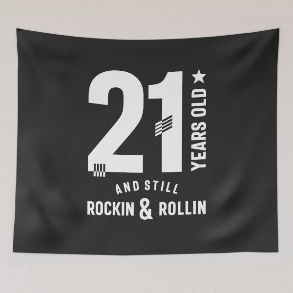 Item preview, 21 Years Old and Still Rockin & Rollin - 21st Birthday designed and sold by cidolopez.