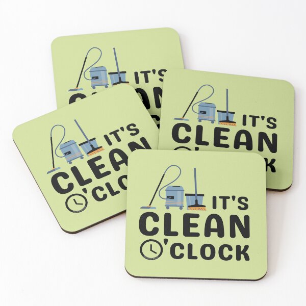 Item preview, Clean O'Clock Vacuum Floor Cleaning Fun for Cleaning Crew designed and sold by SavvyCleaner.