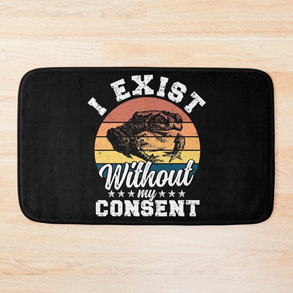 Item preview, I Exist Without My Consent - Funny Frog Surreal Meme Sarcastic & Anti Depression designed and sold by ohmier.