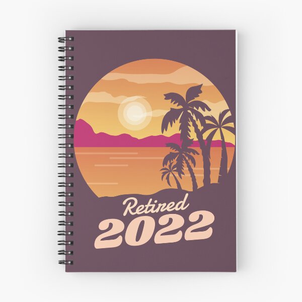 Aperçu de l'œuvre Retraité 2022 Tropical Beach créée et vendue par ForFunDesigns.