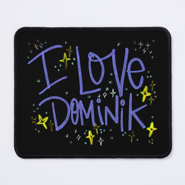 Item preview, I LOVE DOMINIK NAME PURPLE designed and sold by GIVENGRACE.ART.